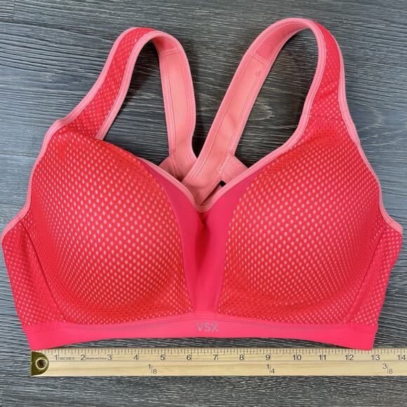 INCREDIBLE by Victoria's Secret Sports Bra Size 36D Pink Crossback Full Support - Picture 5 of 9